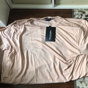 Basic nude short sleeve T-shirt dress